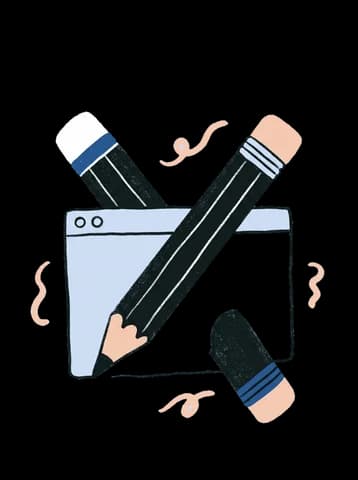 Illustration av en handkodad hantverkarhemsida